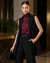 HERLO COLLECTIONS Chaleco con solapa. Talla 8 ( S )
