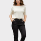 ZINGARA Pantalón en índigo con costuras en contraste. Talla 14