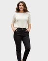 ZINGARA Pantalón en índigo con costuras en contraste. Talla 14