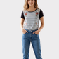 KOAJ Camiseta con tela plana en delantero. Talla S