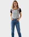 KOAJ Camiseta con tela plana en delantero. Talla S