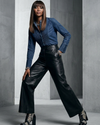 BANANA REPUBLIC Blusa en chambray con alforzas. Talla S