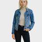 CHEVIGNON Chaqueta en índigo clásica para mujer. Talla XS
