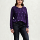 KERSH Sweater liviano con aplicaciones. Talla XL