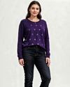 KERSH Sweater liviano con aplicaciones. Talla XL