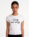 STRADIVARIUS Camiseta básica estampada texto. Talla XS