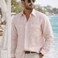 OSCAR DE LA RENTA Camisa tipo guayabera para hombre. Talla M