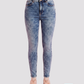 NAF NAF Jean cinco bolsillos con proceso de lavandería efecto desteñido. Talla 8