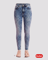 NAF NAF Jean cinco bolsillos con proceso de lavandería efecto desteñido. Talla 8
