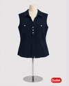 YUCA Blusa camisera manga sisa. Talla S