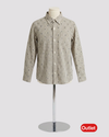 EPK Camisa a cuadros para niño fondo beige. Talla 10