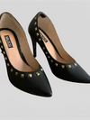 MUSSI Zapatos Stilettos con Taches. Talla 35