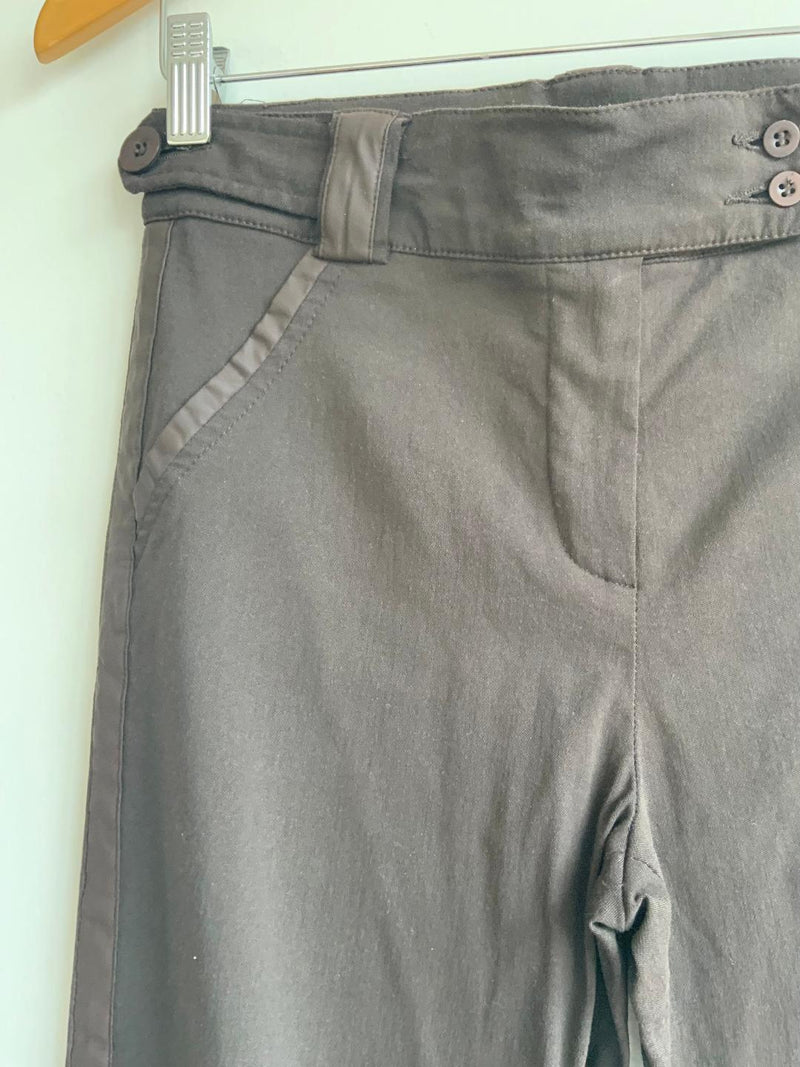 ZEPHIR Pantalón bota recta con detalles en satín. Talla S