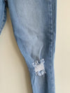 NAUTY BLUE Jean Skinny lavado claro para niña. Talla XS ( 8-10)