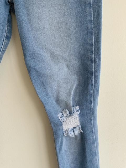 NAUTY BLUE Jean Skinny lavado claro para niña. Talla XS ( 8-10)