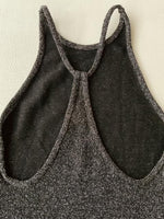 PULL&BEAR Top Cuello Halter con lurex. Talla S