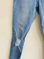 NAUTY BLUE Jean Skinny lavado claro para niña. Talla XS ( 8-10)