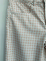 NAF NAF Pantalón cuadros vichy rosa. Talla 6