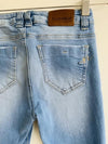 NAUTY BLUE Jean Skinny lavado claro para niña. Talla XS ( 8-10)