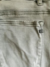 EXCLUSIVE L.A Jean Cinco Bolsillo lavado Gris Destroyer. Talla 7