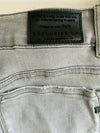 EXCLUSIVE L.A Jean Cinco Bolsillo lavado Gris Destroyer. Talla 7