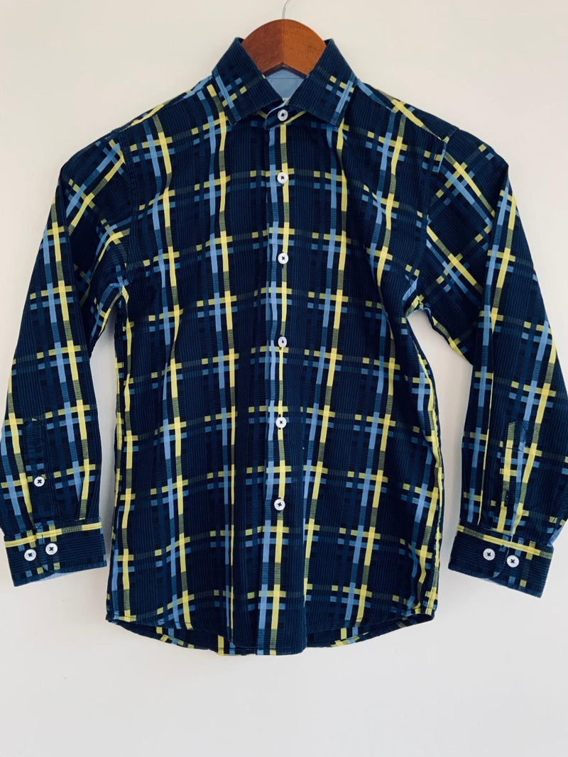 ISAAC MIZRAHI Camisa para niño cuadros medianos. Talla 8