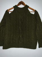 SWEATER Trenzado hombros descubiertos. Talla S