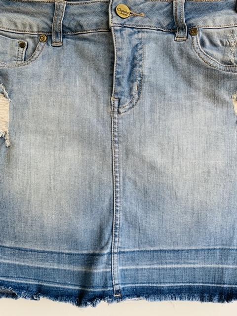 CLASSIC JEANS Mini falda en índigo. Talla 6