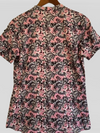 UNANYME Blusa estampada flores manga corta. Talla S