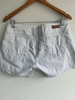 CLASSIC JEANS Short en dril cinco bolsillos blanco. Talla 10