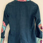 CROQUIS Chaqueta tipo blazer en índigo pintada a mano. Talla XS/S