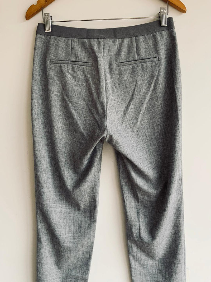 STRADIVARIUS Pantalón Casual Gris efecto textura. Talla S