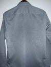 KOAJ Camisa casual para hombre en mini rayas gris. Talla S