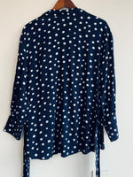 MA Blusa Materna con cuello estampada Pepas. Talla M