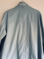 BRAETAN Chaqueta larga impermeable con contrastes. Talla XL