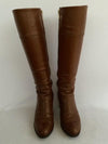 NORA LOZZA Botas caña alta color Miel. Talla 36