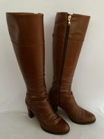 NORA LOZZA Botas caña alta color Miel. Talla 36