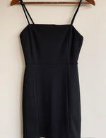 BERSHKA Vestido corto tiras Espagueti el Lycra. Talla S