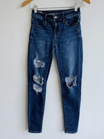 AMERICAN EAGLE Jean Cinco Bolsillos con Destroyer. Talla 0