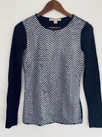 MICHAEL KORS Camiseta manga larga con lentejuelas. Talla XXS