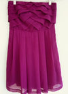 EXPRESS ( NUEVO )Vestido Straples con pliegues. Talla 0