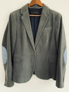 ZARA Blazer para mujer con coderas Gris. Talla XL