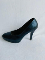 BON BONITE Zapatos con Plataforma Clásicos Azules. Talla 37