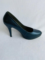 BON BONITE Zapatos con Plataforma Clásicos Azules. Talla 37